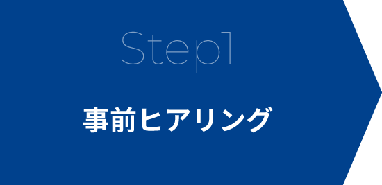 Step1 事前ヒアリング