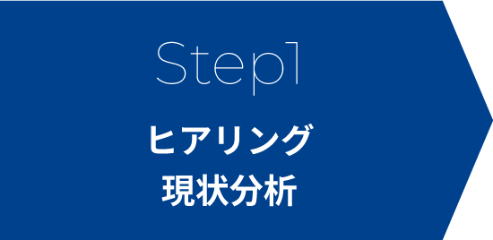 Step1 ヒアリング 現状分析