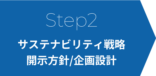 Step2 サステナビリティ戦略 開示方針/企画設計
