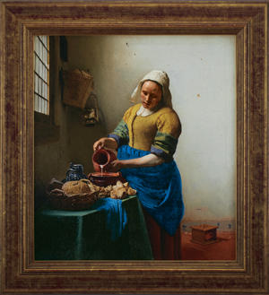 絵画:フェルメール《 牛乳を注ぐ女 THE MILKMAID 》