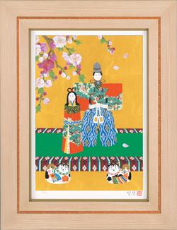絵画:森田りえ子画伯「お雛あそび」